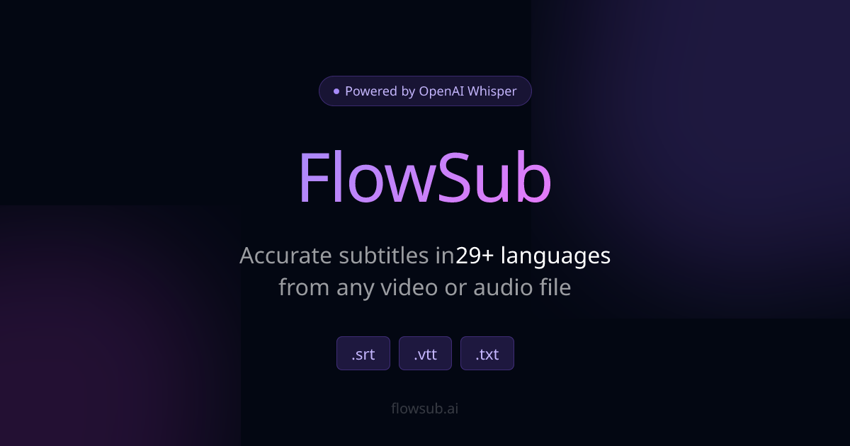 flowsub.ai Screenshot
